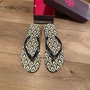 Tory Burch Navy flips